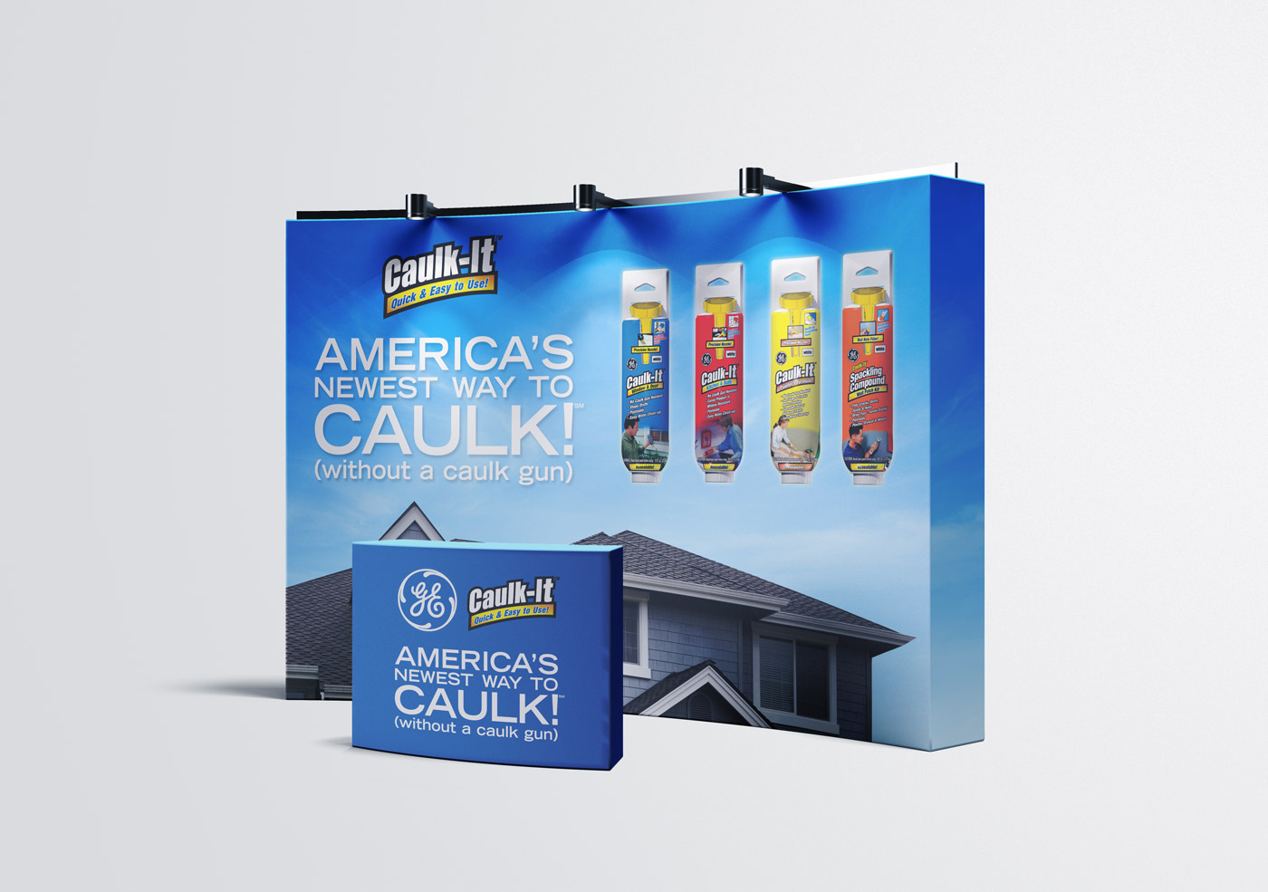 General Electric Caulk It Trade Show Display