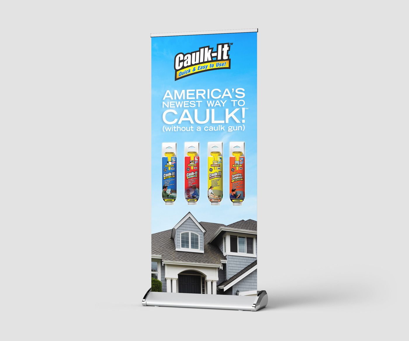 General Electric Caulk It Trade Show Display