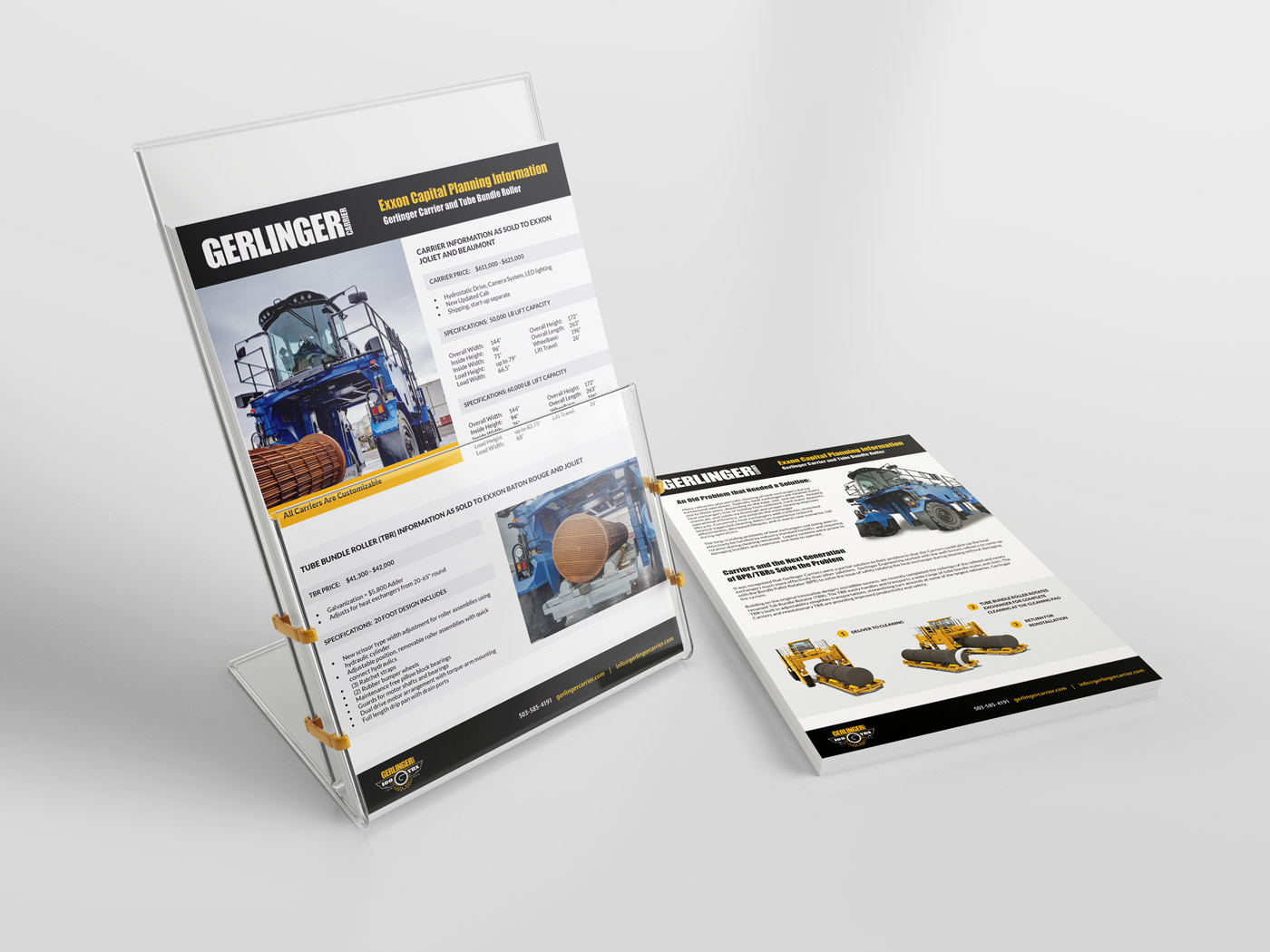 Gerlinger Carrier Print Collateral