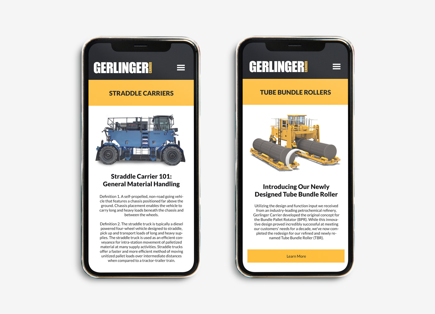 Gerlinger Carrier Website Design